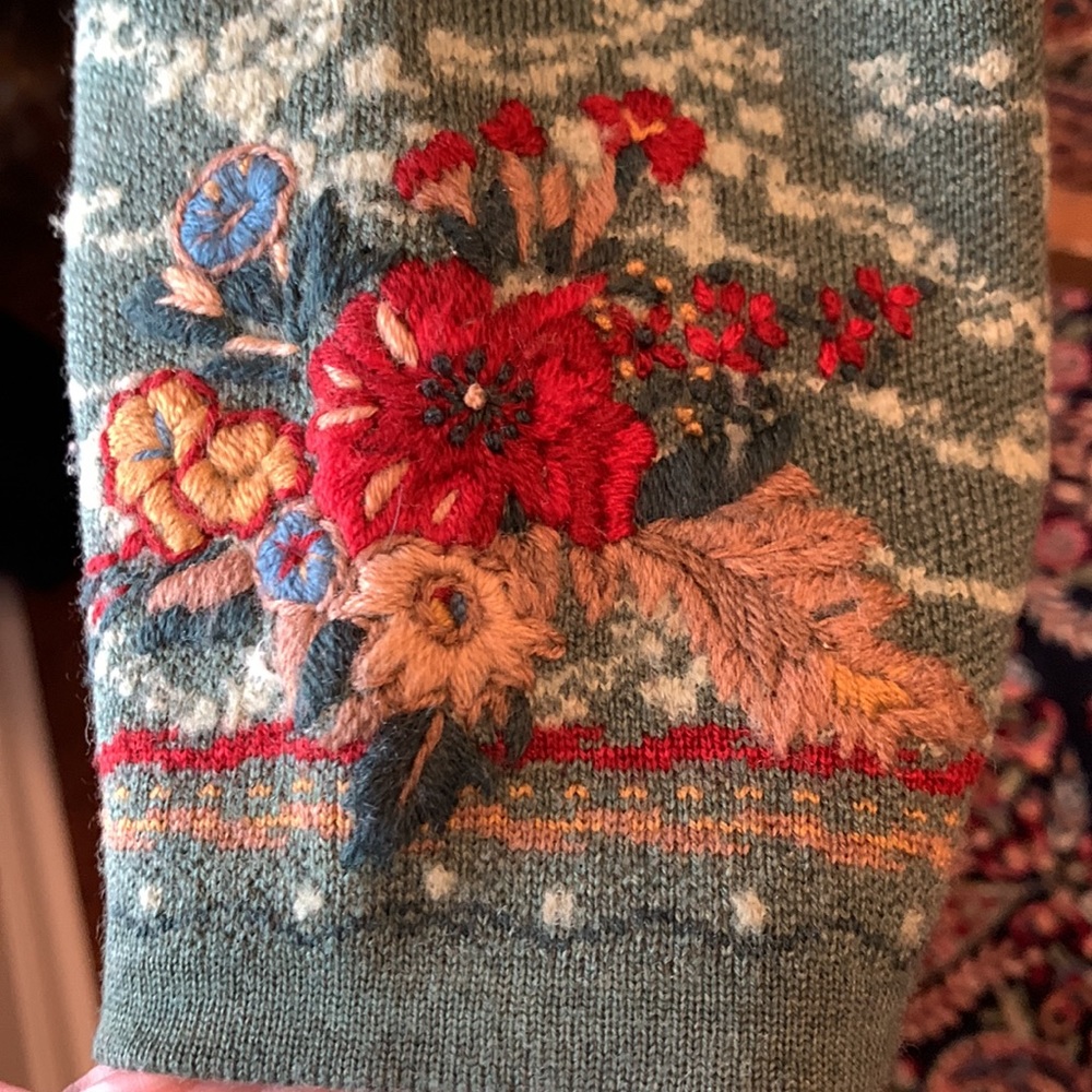 Pendleton | Fully Lined Green Embroidered Vintage… - image 5